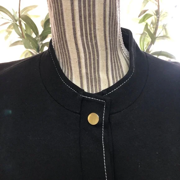 Rafaella black blazer w/ contrast stitching - Picture 3 of 8